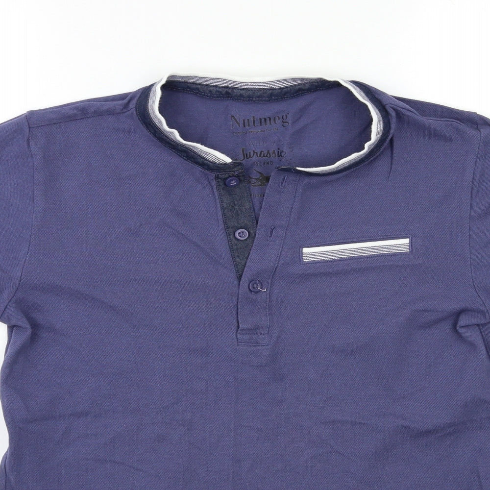 Nutmeg Boys Blue   Basic Polo Size 13-14 Years
