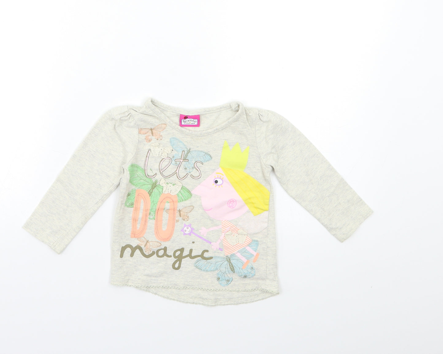 BEN & HOLLY'S Baby Beige   Basic T-Shirt Size 12-18 Months