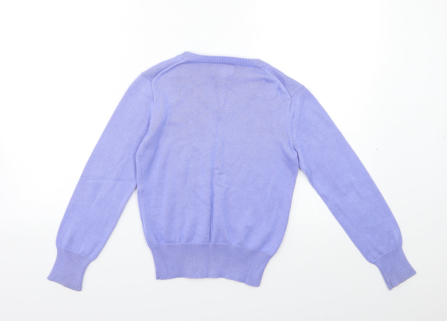 Ralph Lauren Boys Purple  Knit Pullover Jumper Size 8 Years