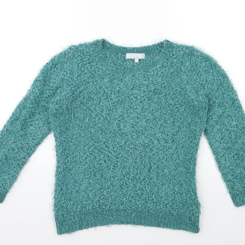 Red Herring Womens Green  Knit Pullover Jumper Size 8