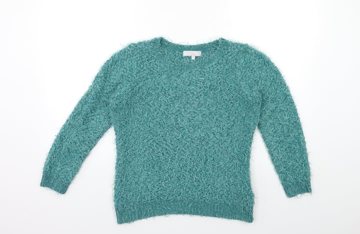 Red Herring Womens Green  Knit Pullover Jumper Size 8