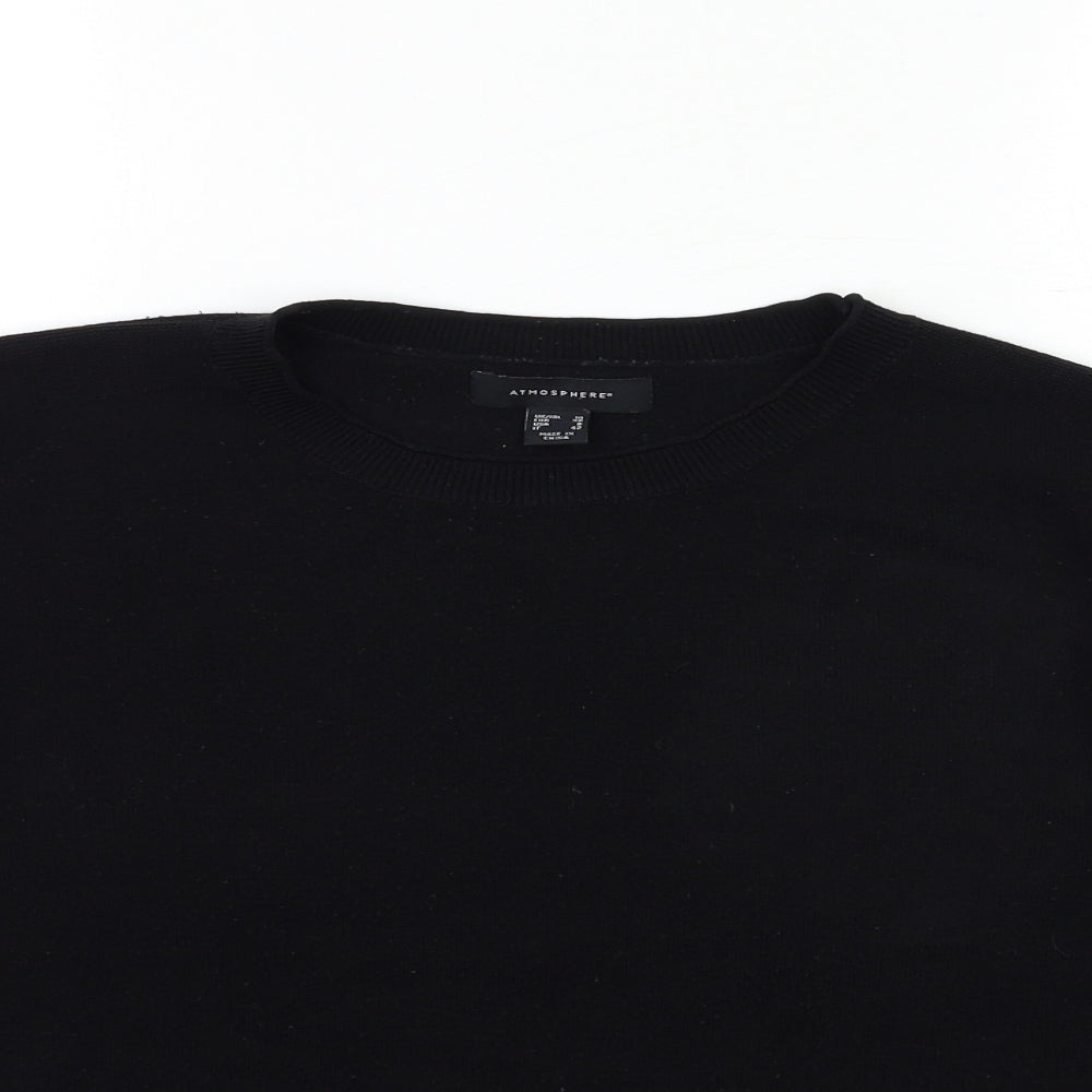 Atmosphere Womens Black  Knit Pullover Jumper Size 10