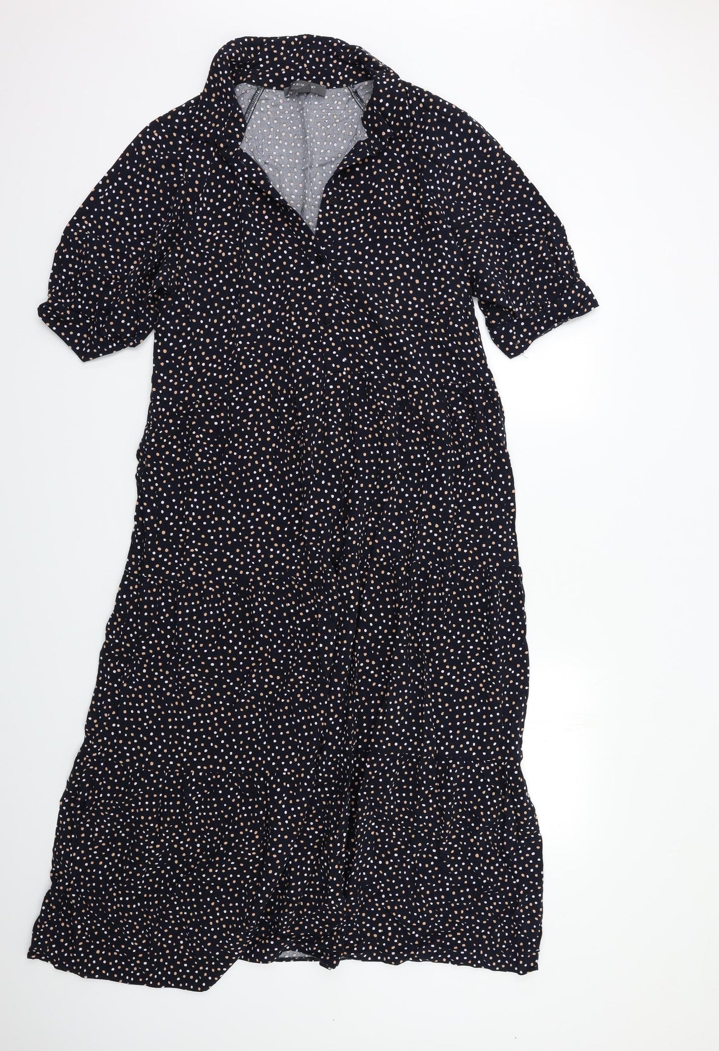 Primark Womens Blue Polka Dot  Shift  Size 14