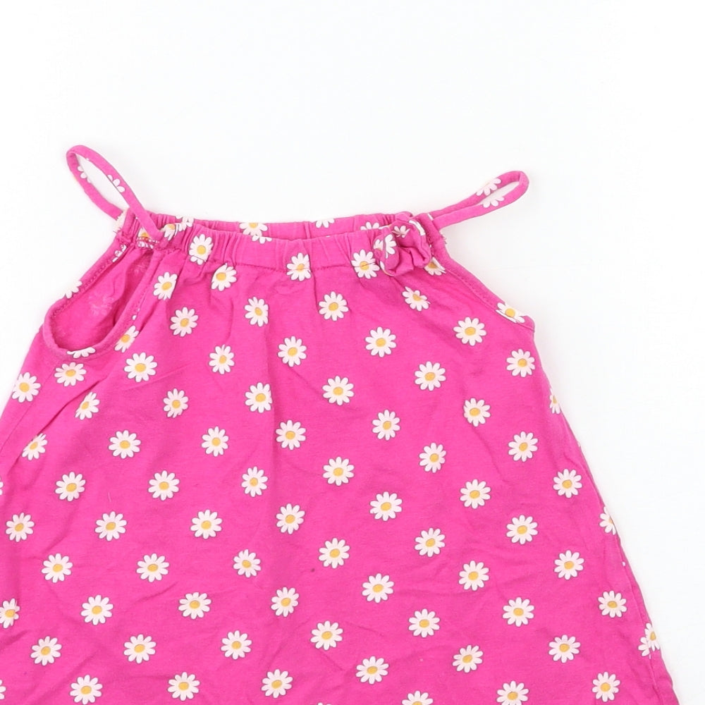 Lupilu Girls Pink Floral  A-Line  Size 4-5 Years