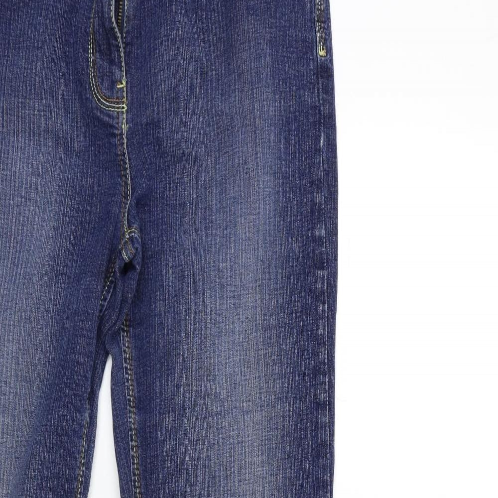 NEXT Womens Blue  Denim Flared Jeans Size 12 L32 in