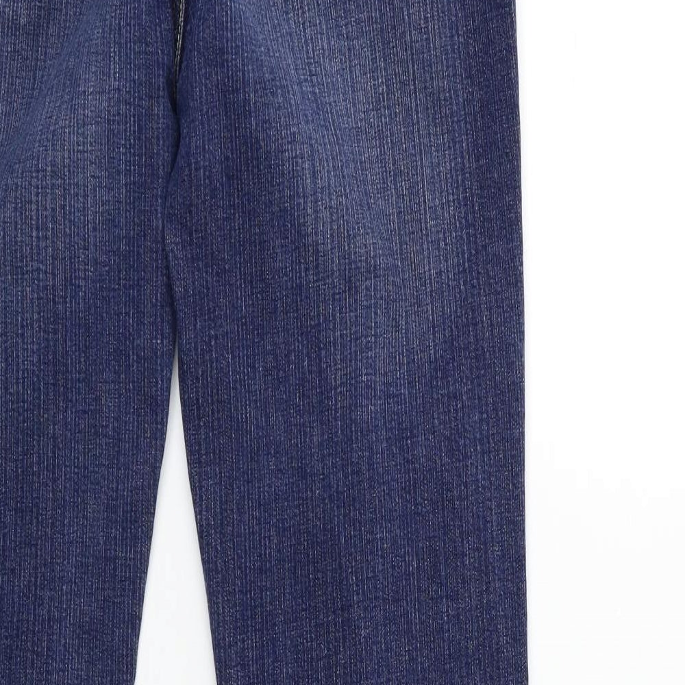 NEXT Womens Blue  Denim Flared Jeans Size 12 L32 in