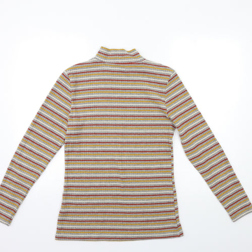 Papaya Womens Grey Striped  Pullover Jumper Size 14
