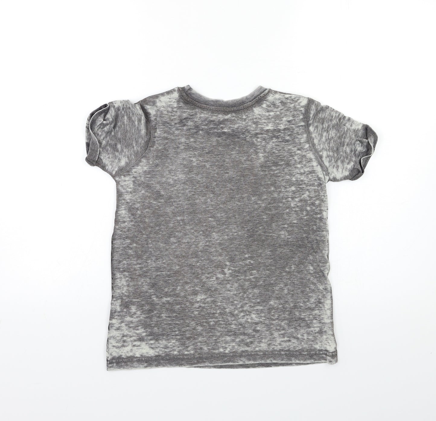 River Island Boys Grey Geometric  Basic T-Shirt Size 7-8 Years
