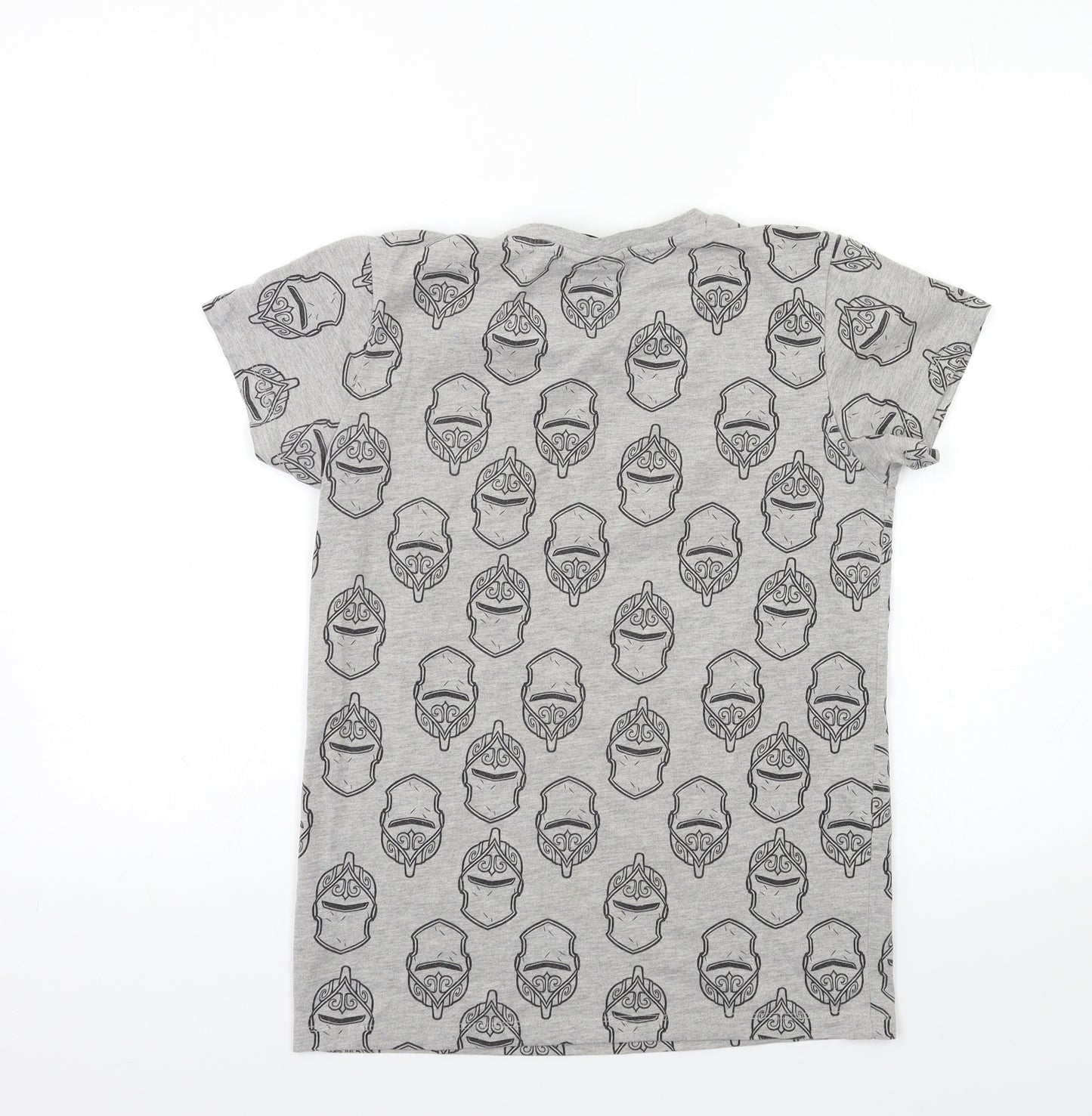 Matalan Boys Grey   Basic T-Shirt Size 12 Years  - FORTNIGHT