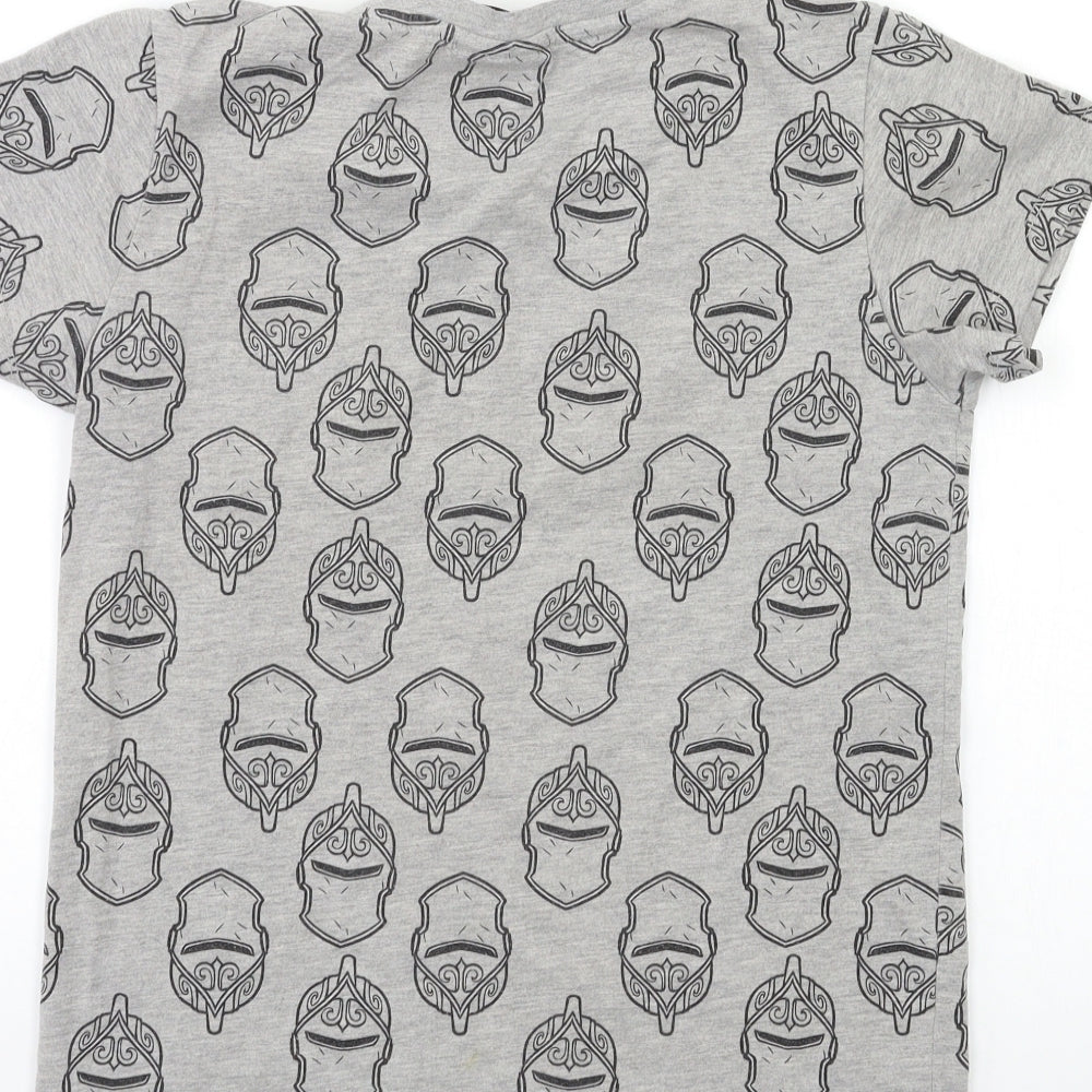 Matalan Boys Grey   Basic T-Shirt Size 12 Years  - FORTNIGHT