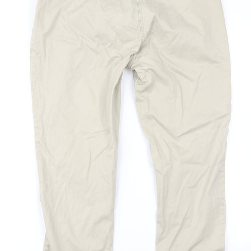 DASH Womens Beige   Pedal Pusher Trousers Size 12 L23 in