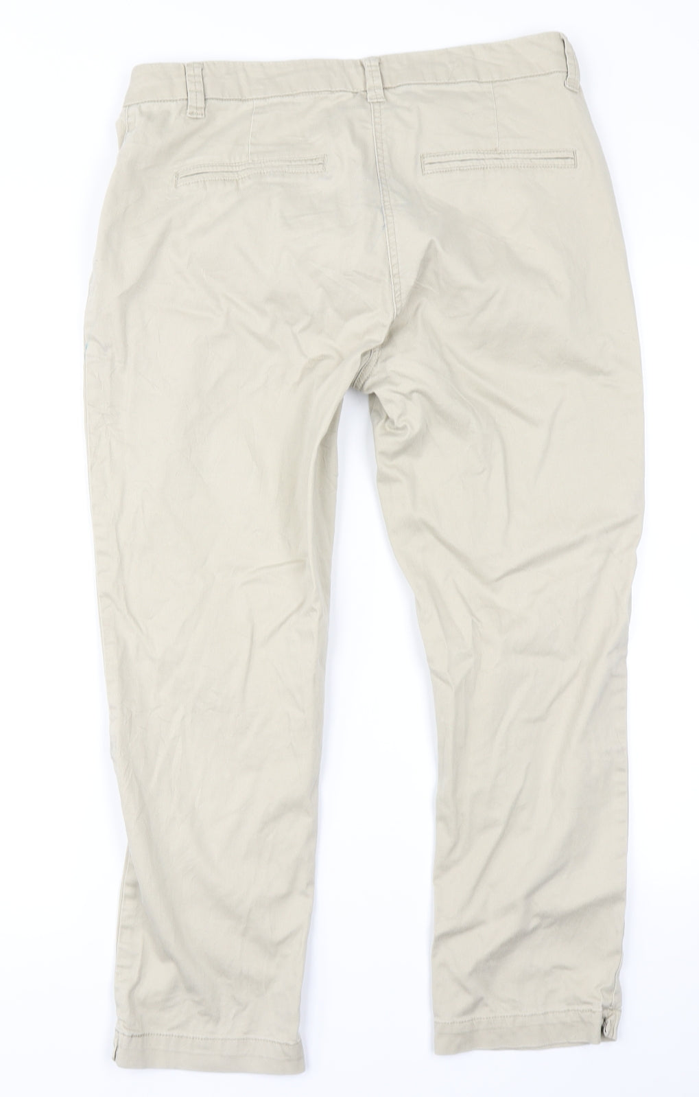 DASH Womens Beige   Pedal Pusher Trousers Size 12 L23 in