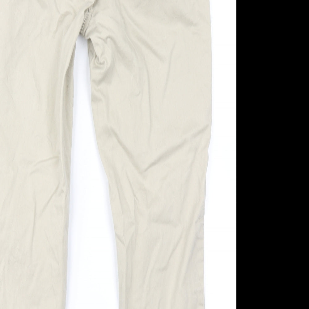 DASH Womens Beige   Pedal Pusher Trousers Size 12 L23 in