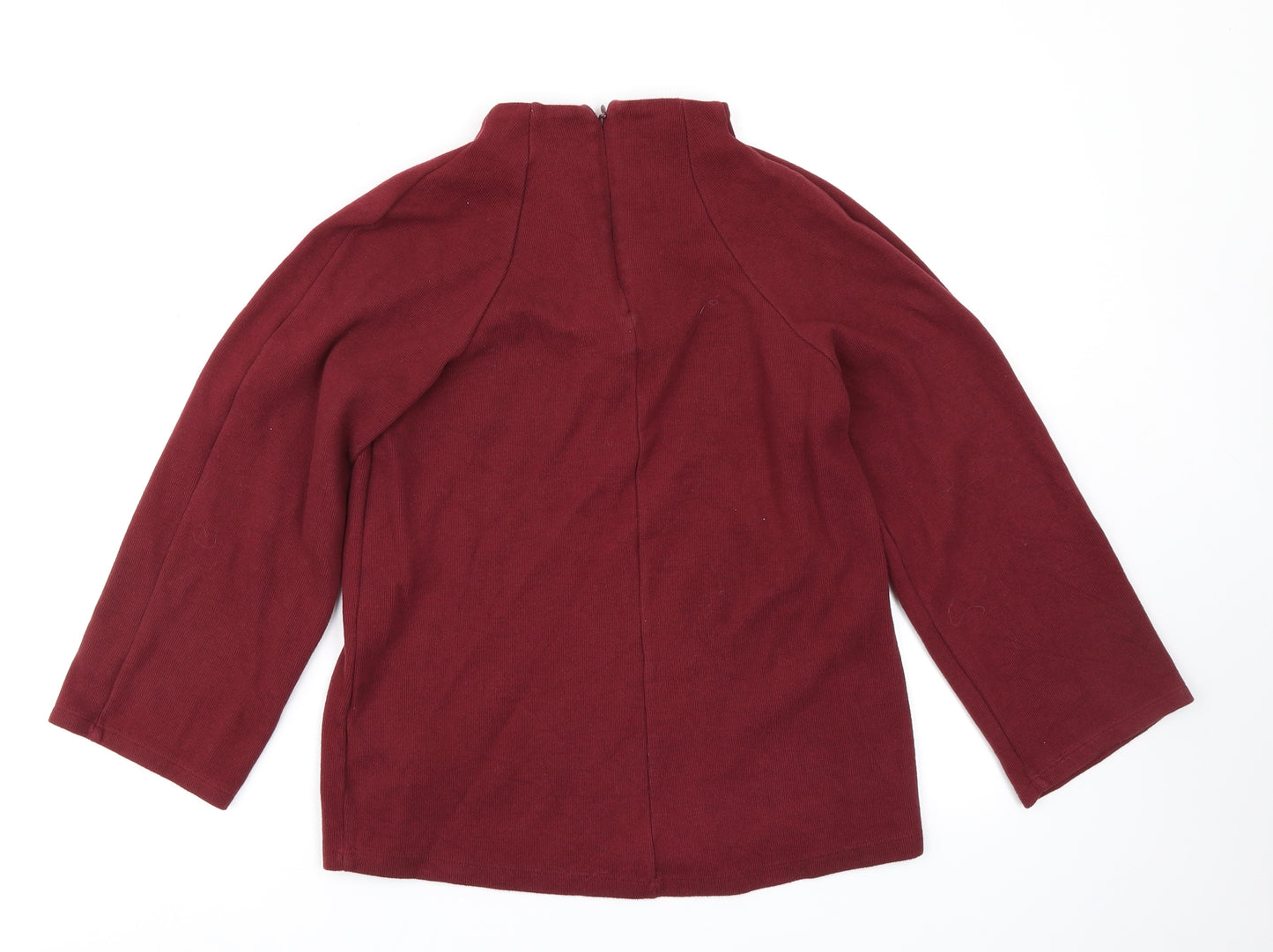 M&S Collection Womens Red  Knit Pullover Jumper Size 10