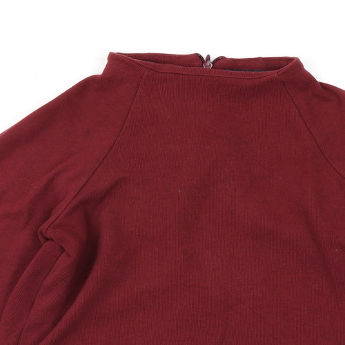 M&S Collection Womens Red  Knit Pullover Jumper Size 10
