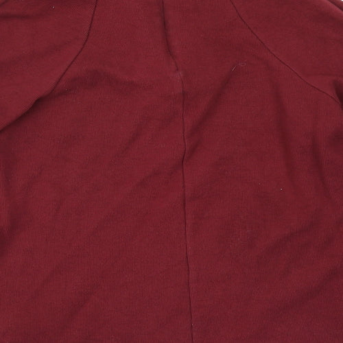 M&S Collection Womens Red  Knit Pullover Jumper Size 10