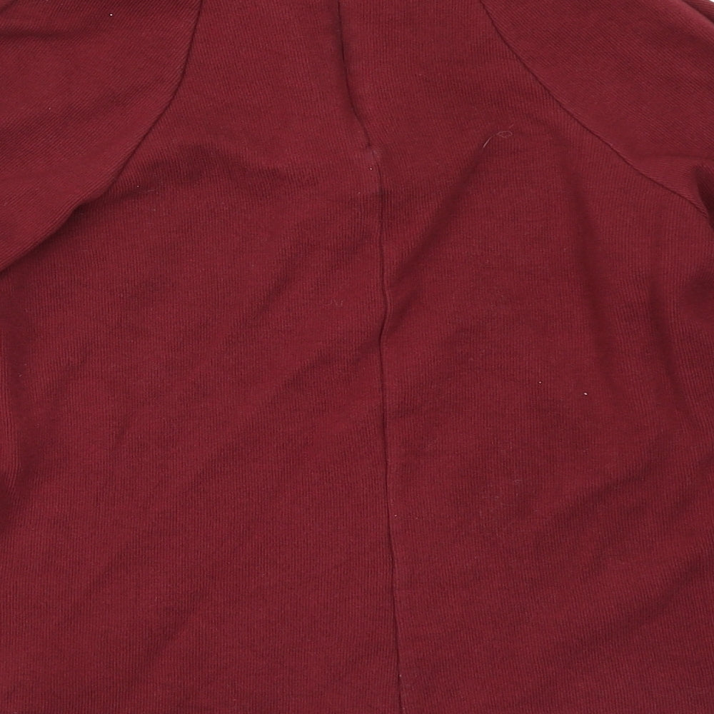 M&S Collection Womens Red  Knit Pullover Jumper Size 10