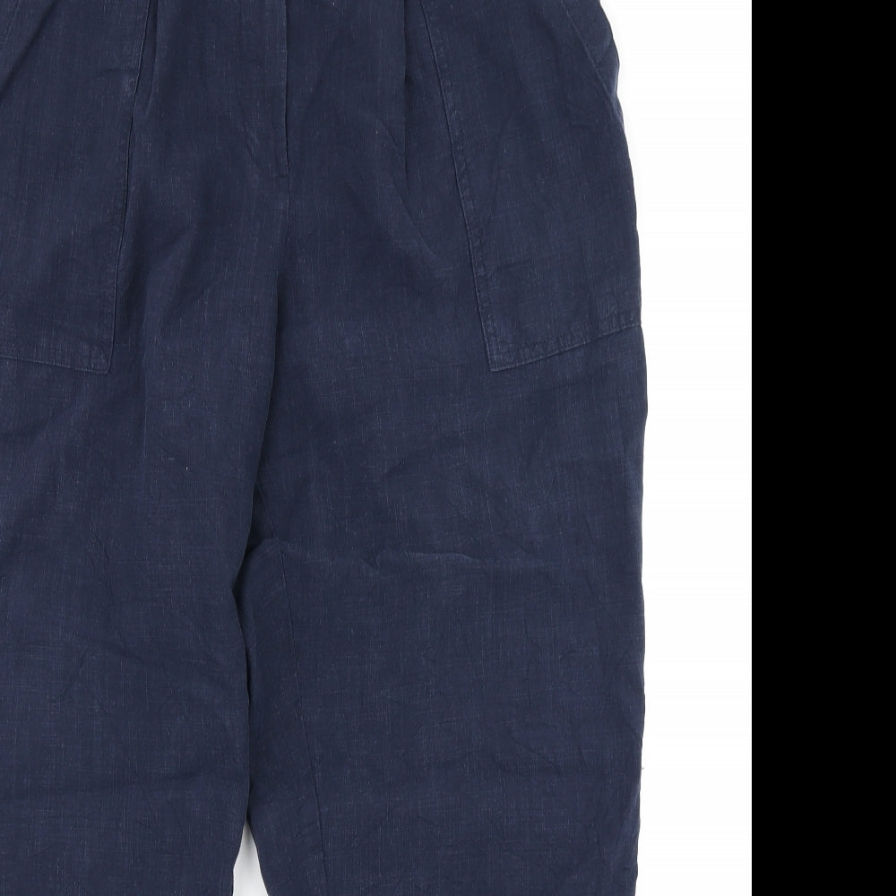 Per Una Womens Blue   Cargo Trousers Size 18 L26 in