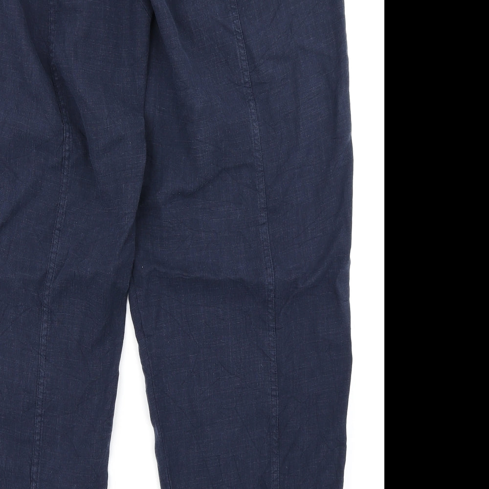 Per Una Womens Blue   Cargo Trousers Size 18 L26 in