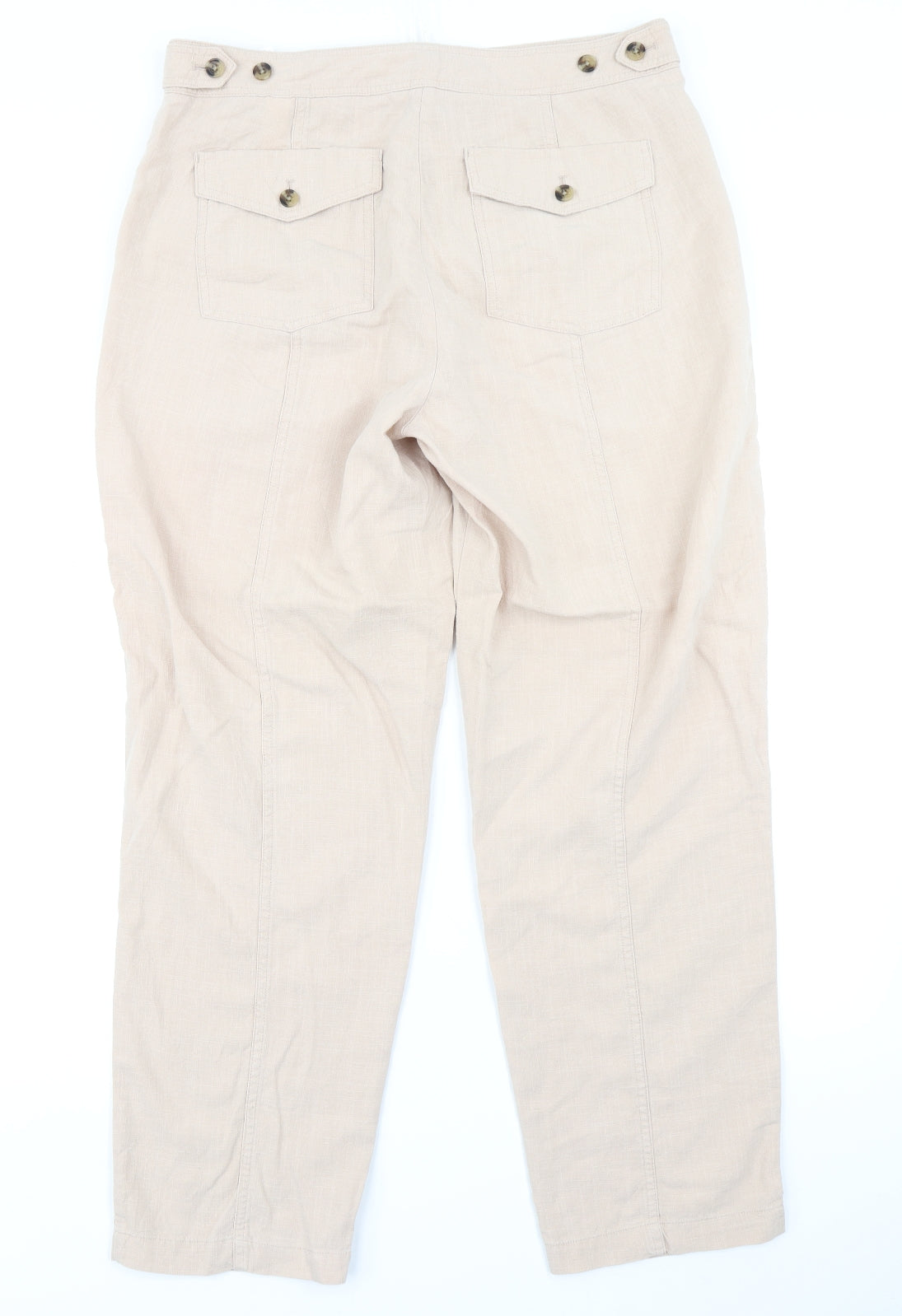 Per Una Womens Pink   Chino Trousers Size 14 L26 in