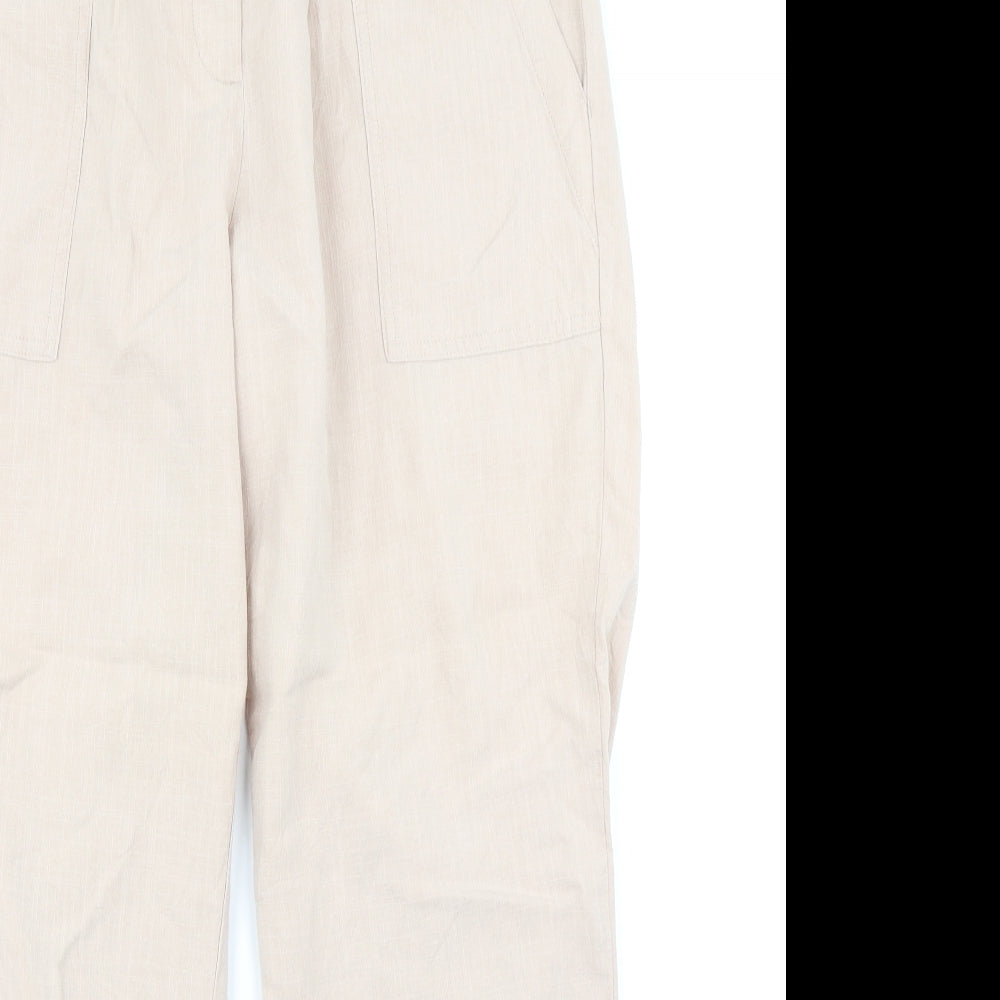 Per Una Womens Pink   Chino Trousers Size 14 L26 in