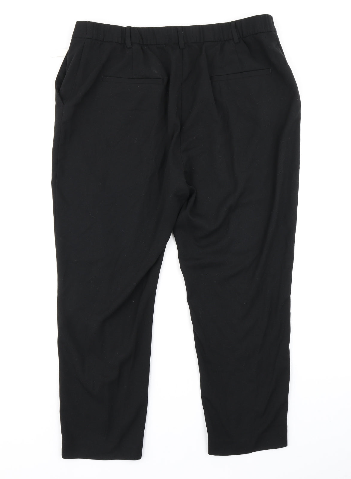 M&S Collection Womens Black   Trousers  Size 18 L22 in