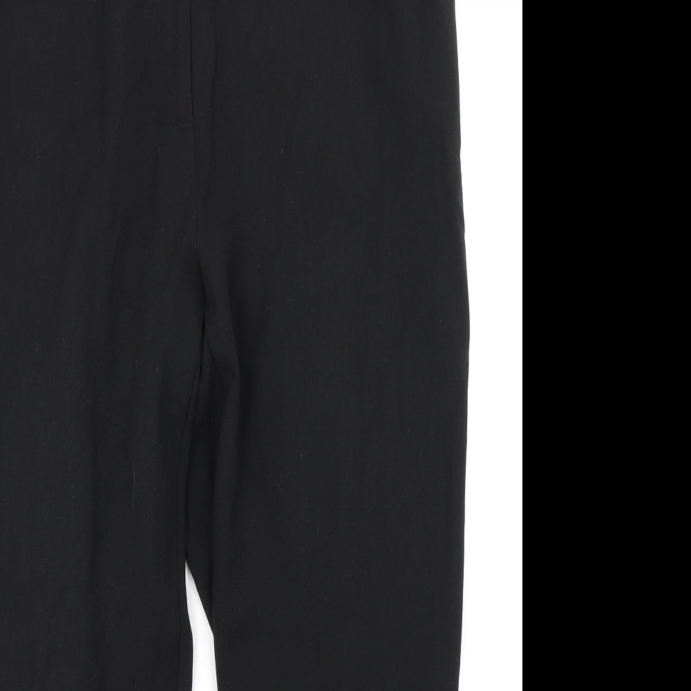 M&S Collection Womens Black   Trousers  Size 18 L22 in