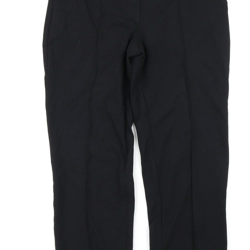 M&S Collection Womens Black   Trousers  Size 10 L25 in