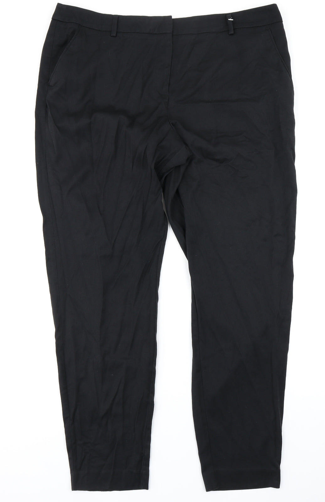 TU Womens Black   Trousers  Size 18 L29 in