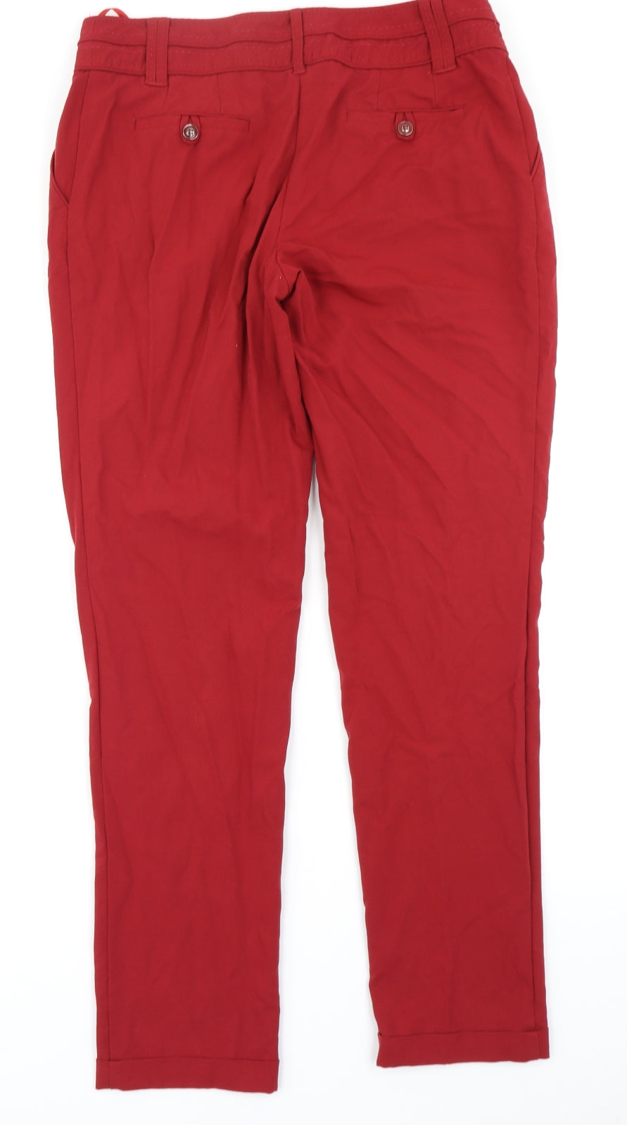 NEXT Womens Red   Chino Trousers Size 32 in L30 in