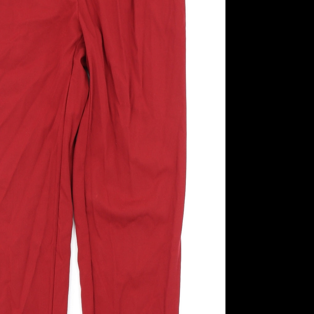 NEXT Womens Red   Chino Trousers Size 32 in L30 in