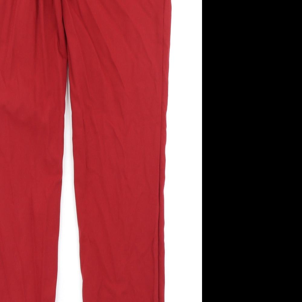 NEXT Womens Red   Chino Trousers Size 32 in L30 in