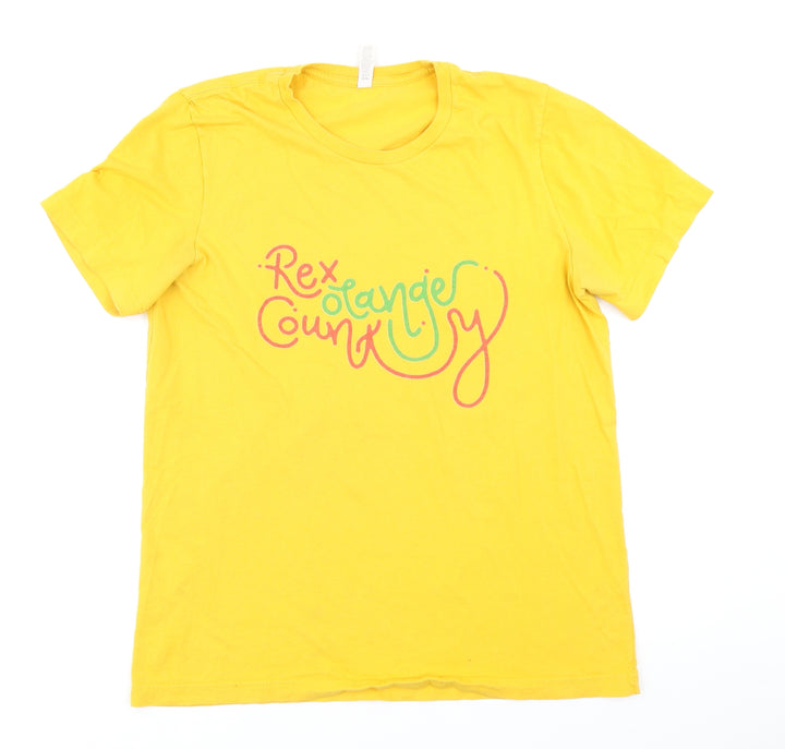 Canvas Mens Yellow T-Shirt Size L