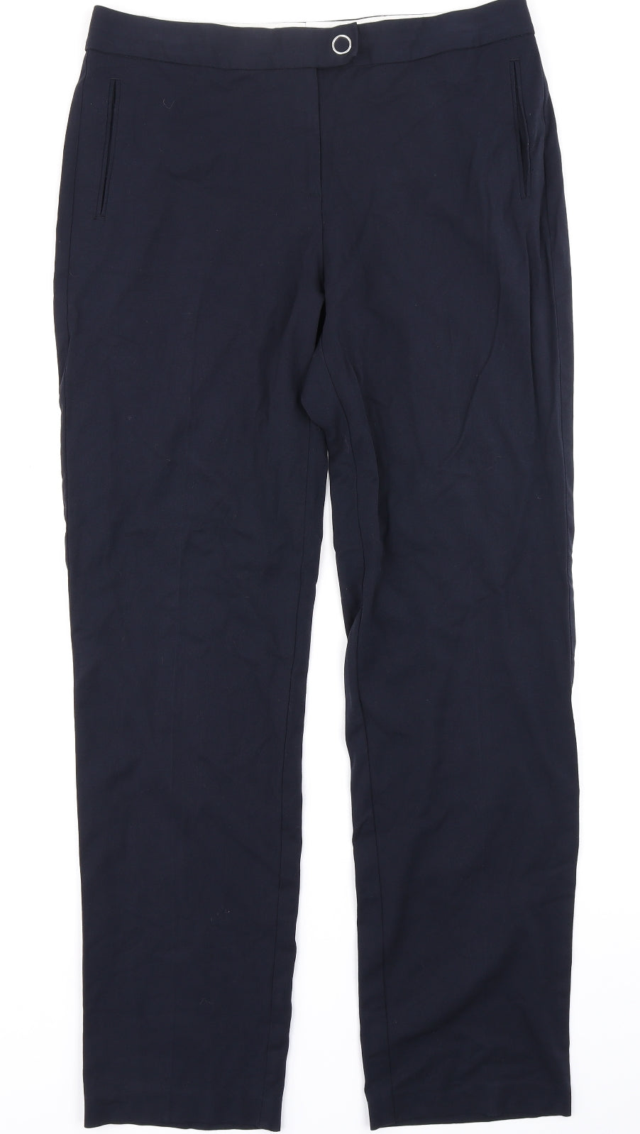 M&S Collection Womens Blue   Trousers  Size 14 L30 in