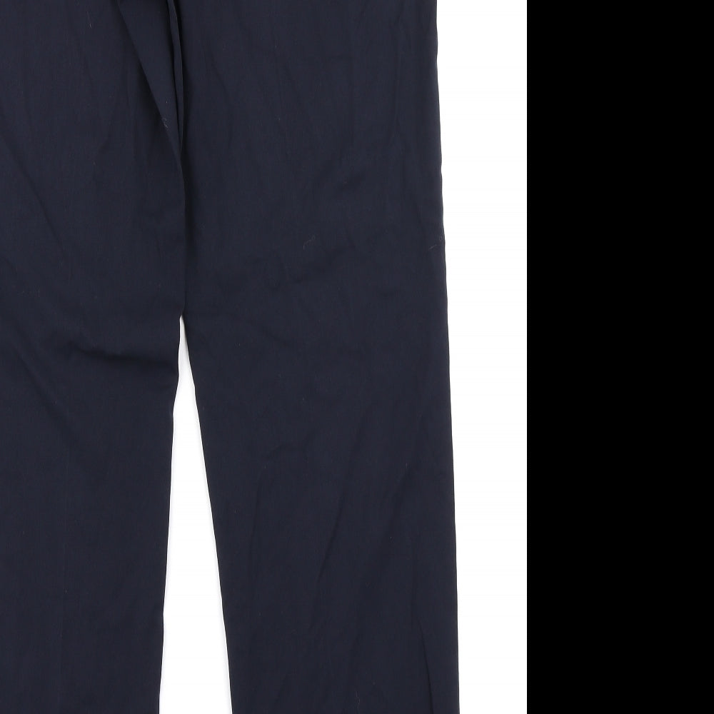 M&S Collection Womens Blue   Trousers  Size 14 L30 in