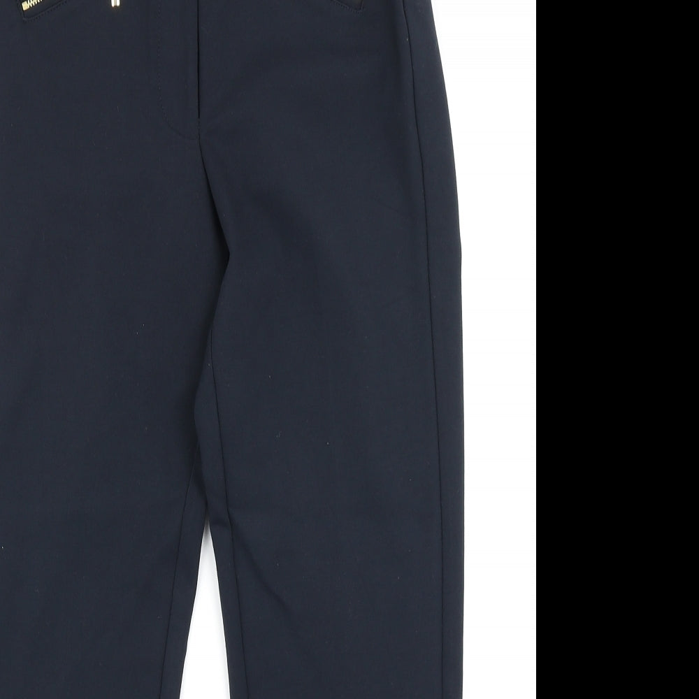M&S Womens Blue   Trousers  Size 10 L23 in