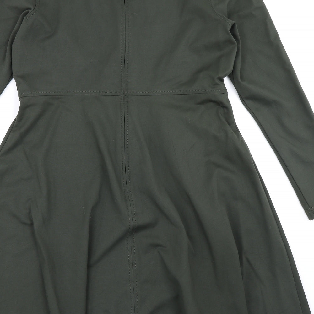 M&S Collection Womens Green   Skater Dress  Size 16