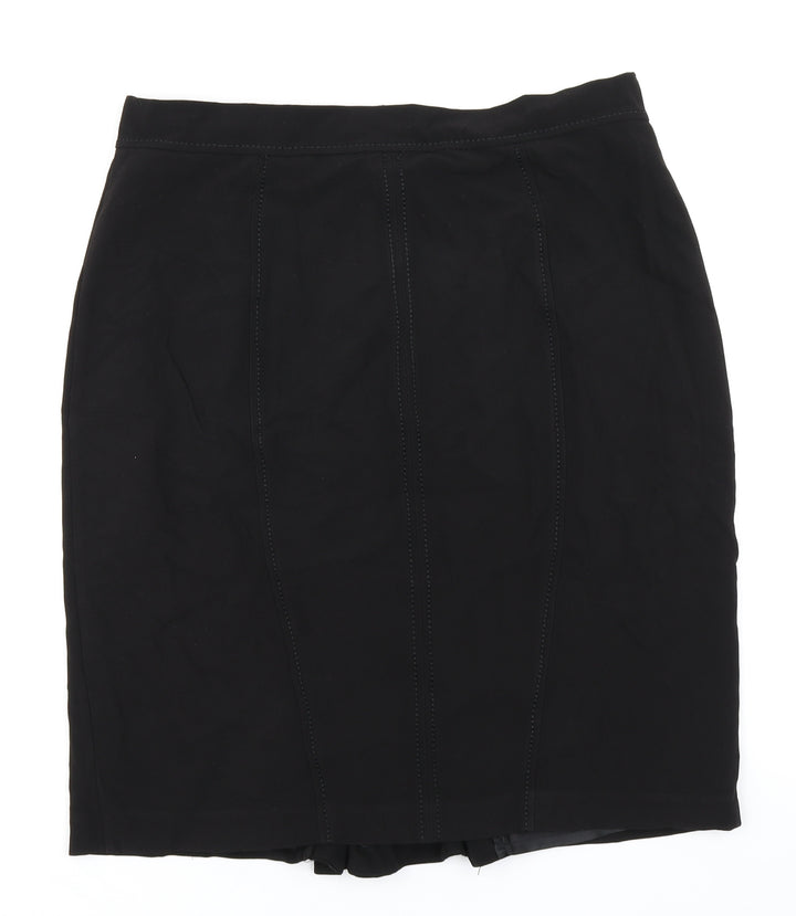 M&S Collection Womens Black Straight & Pencil Skirt Size 32 in
