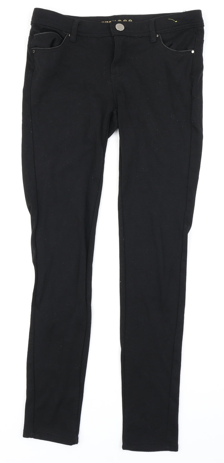 Denim Co Womens Black Denim Skinny Jeans Size 8 L28 in