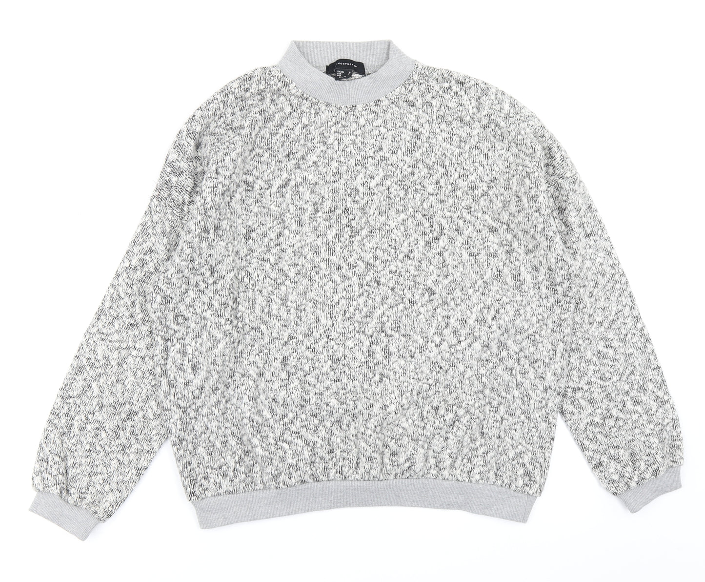 Atmosphere Womens Grey   Pullover Sweatshirt Size 8