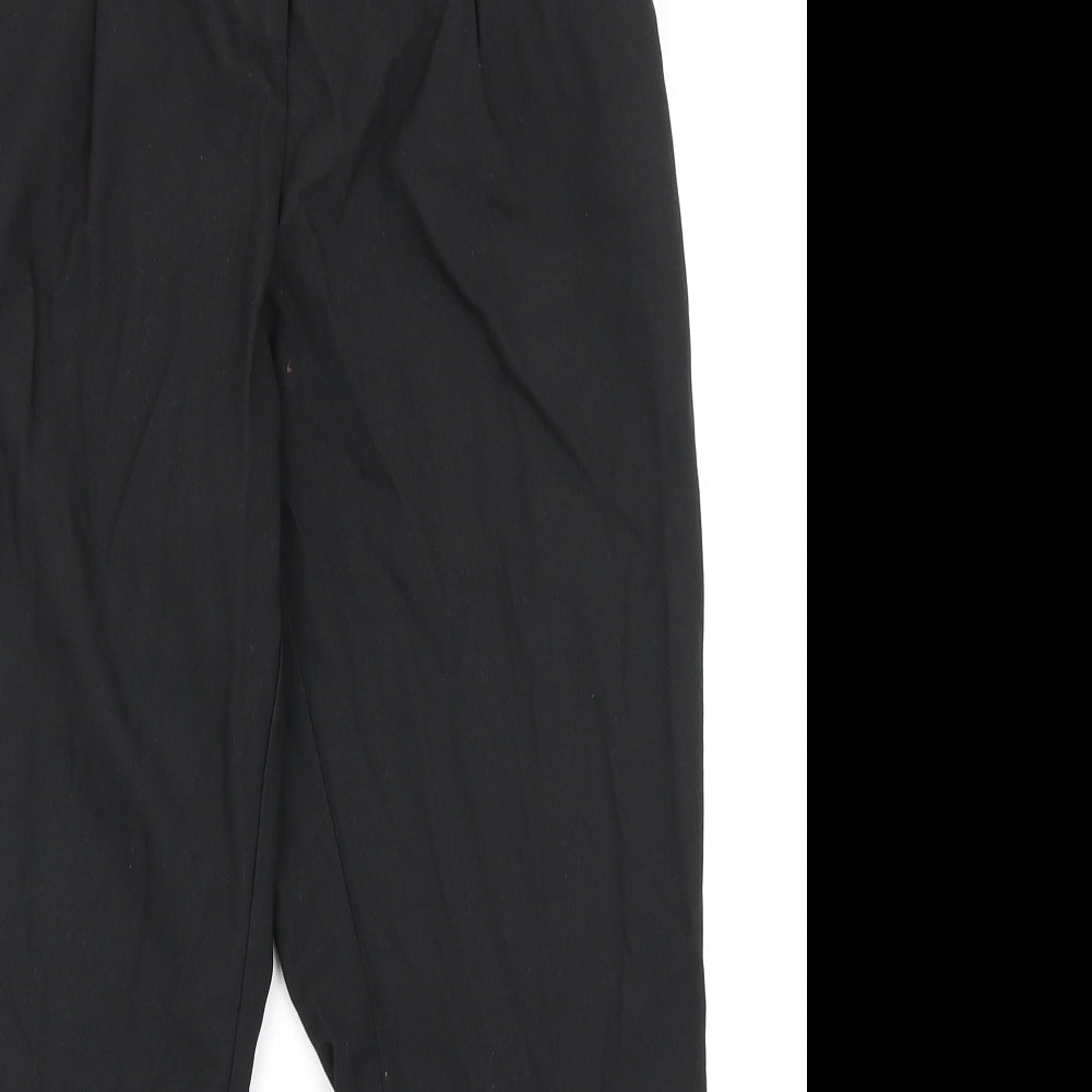 NEXT Womens Black   Trousers  Size 10 L22 in