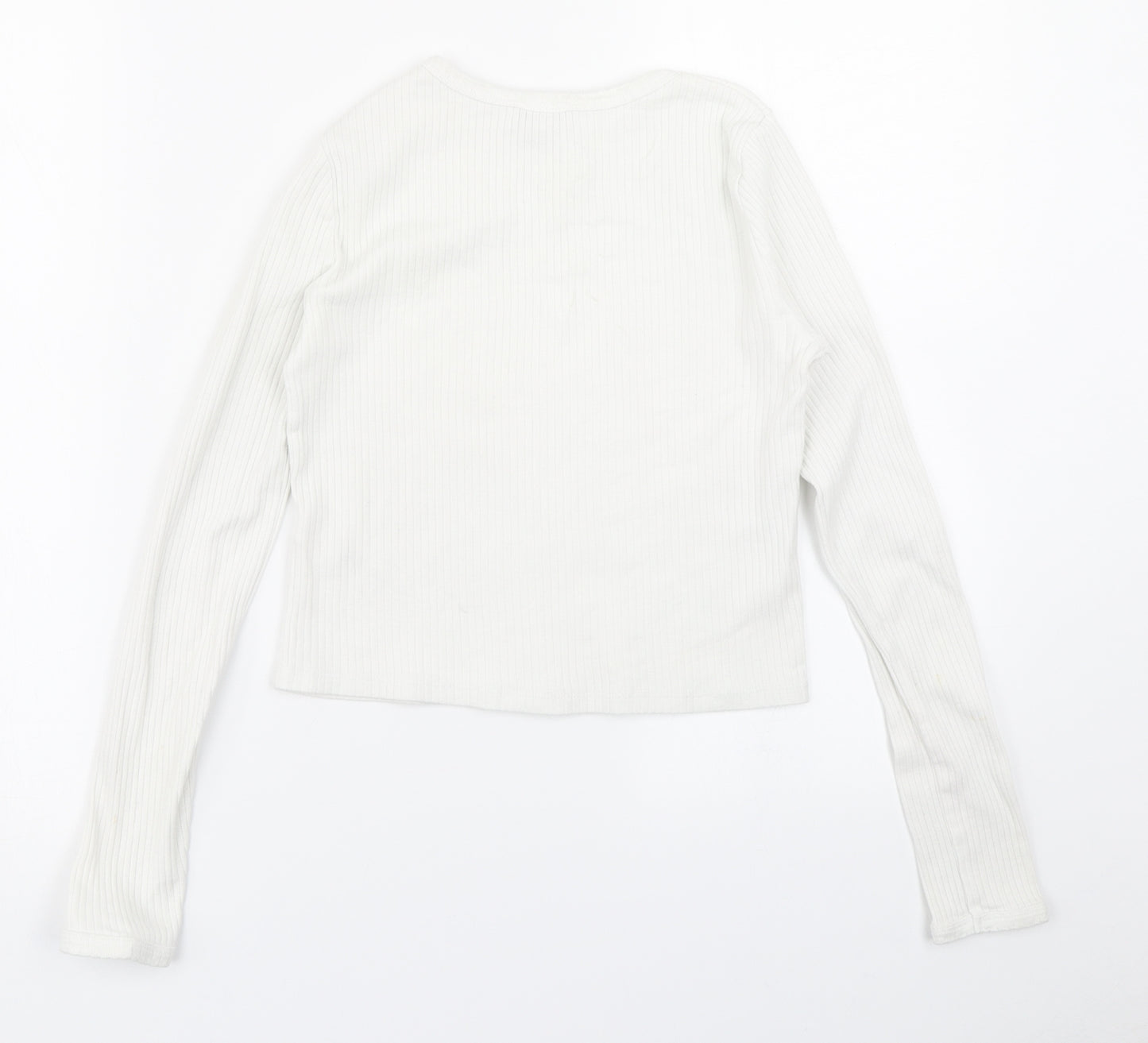 Topshop Womens White   Basic T-Shirt Size 8
