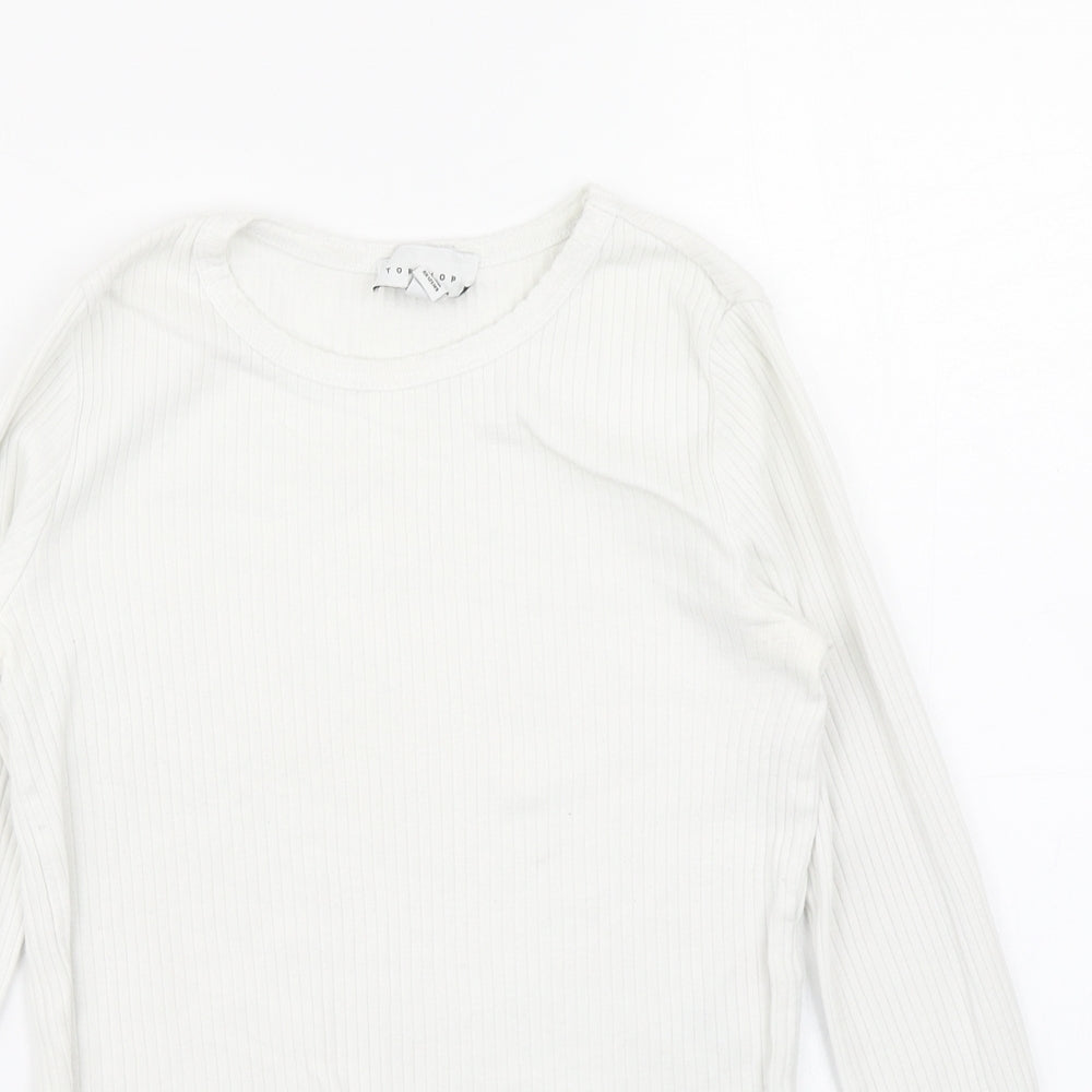 Topshop Womens White   Basic T-Shirt Size 8