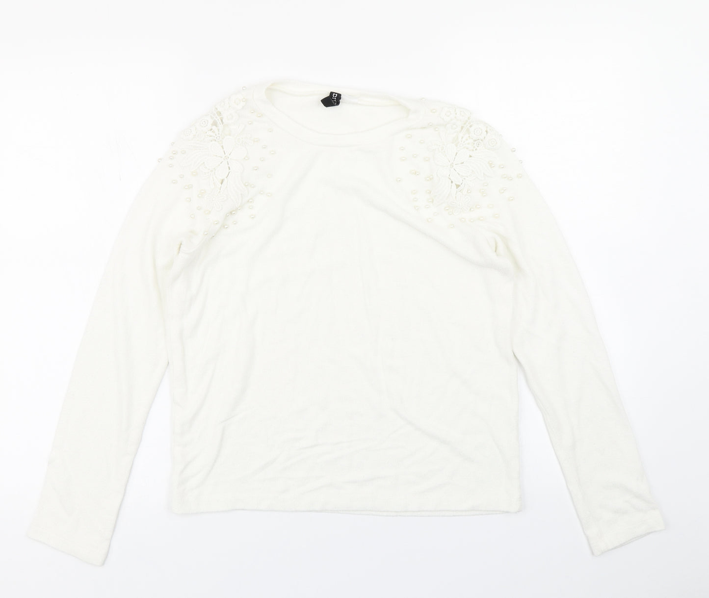 Divided Womens White   Basic T-Shirt Size S
