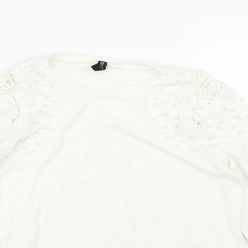Divided Womens White   Basic T-Shirt Size S