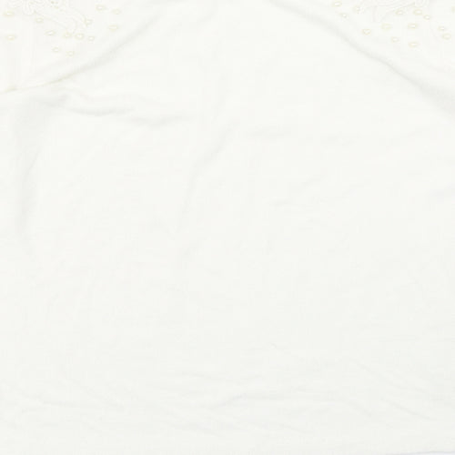 Divided Womens White   Basic T-Shirt Size S
