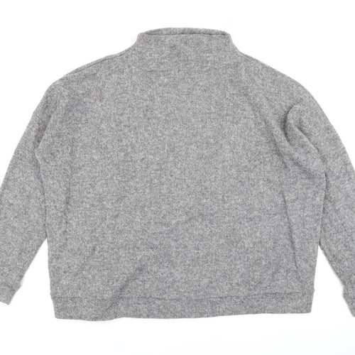 New Look Womens Grey  Knit Pullover Jumper Size M