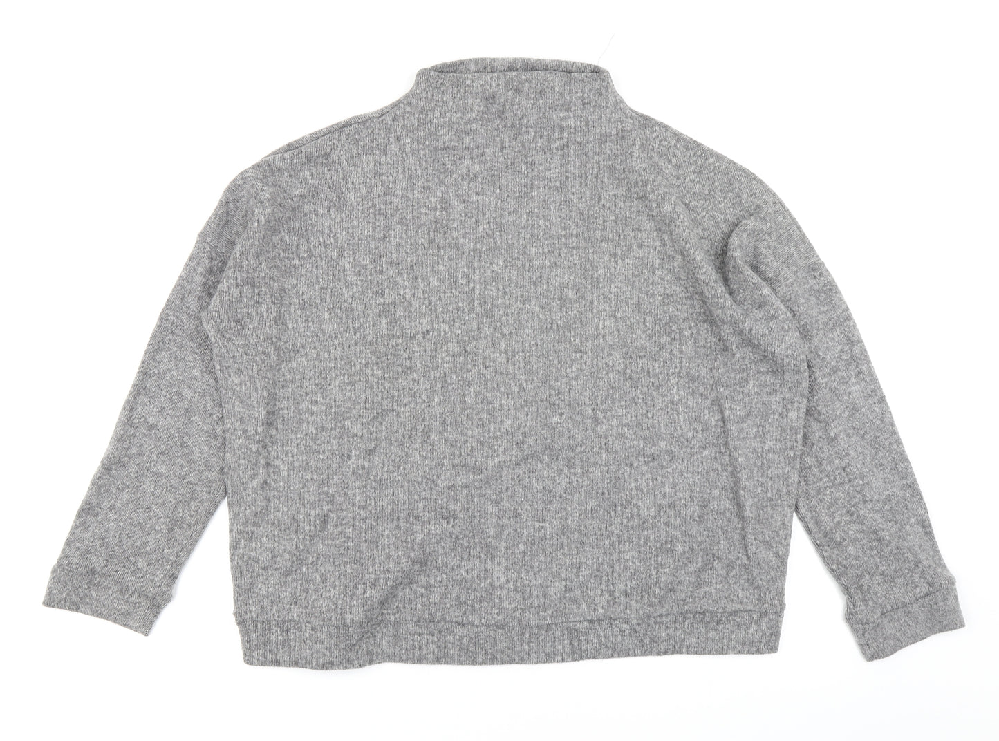 New Look Womens Grey  Knit Pullover Jumper Size M