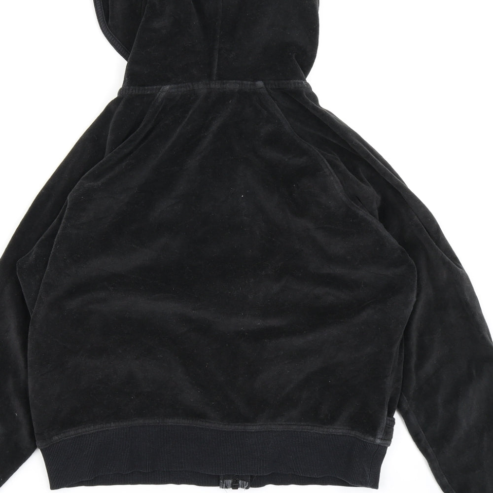 Marks & Spencer Womens Black   Full Zip Hoodie Size 12