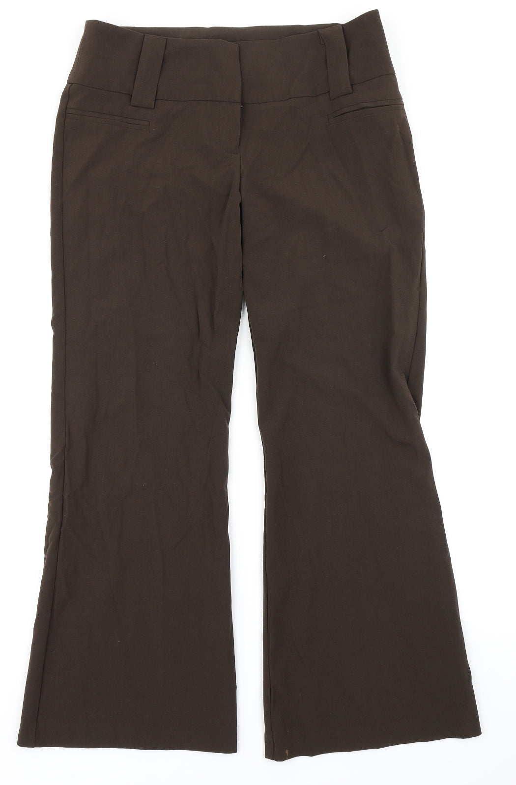 New Look Womens Brown   Trousers  Size 12 L27 in